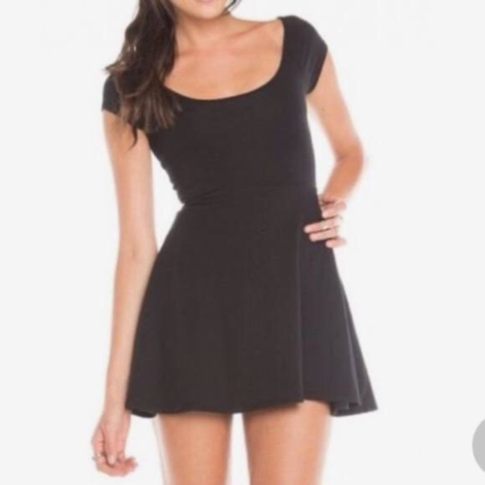 BRANDY MELVILLE Black Skater Dress